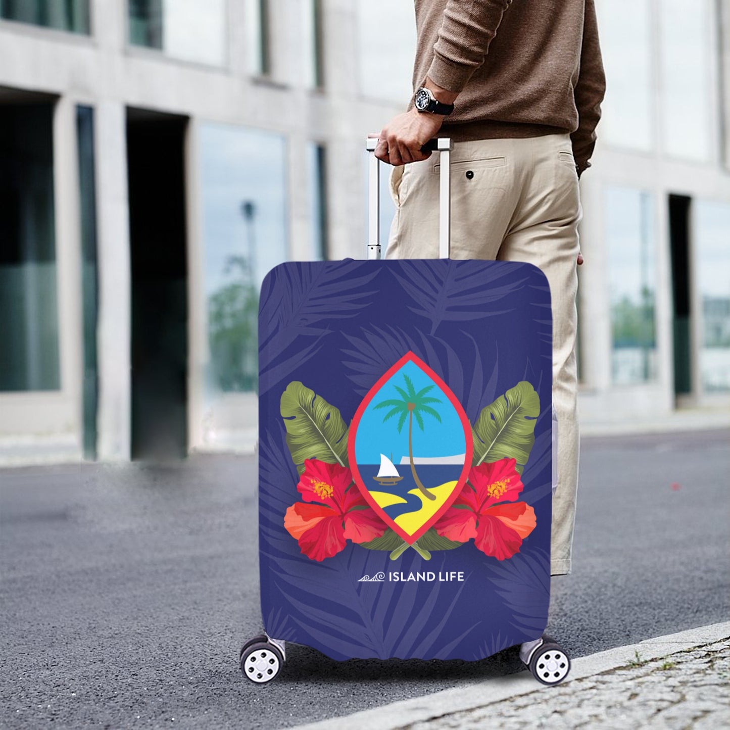 Guam Hibiscus Paradise Luggage Cover