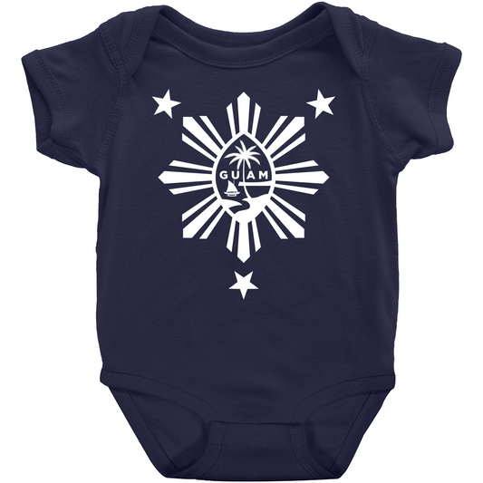 Guam Seal and Philippines Star Baby One Piece Bodysuit