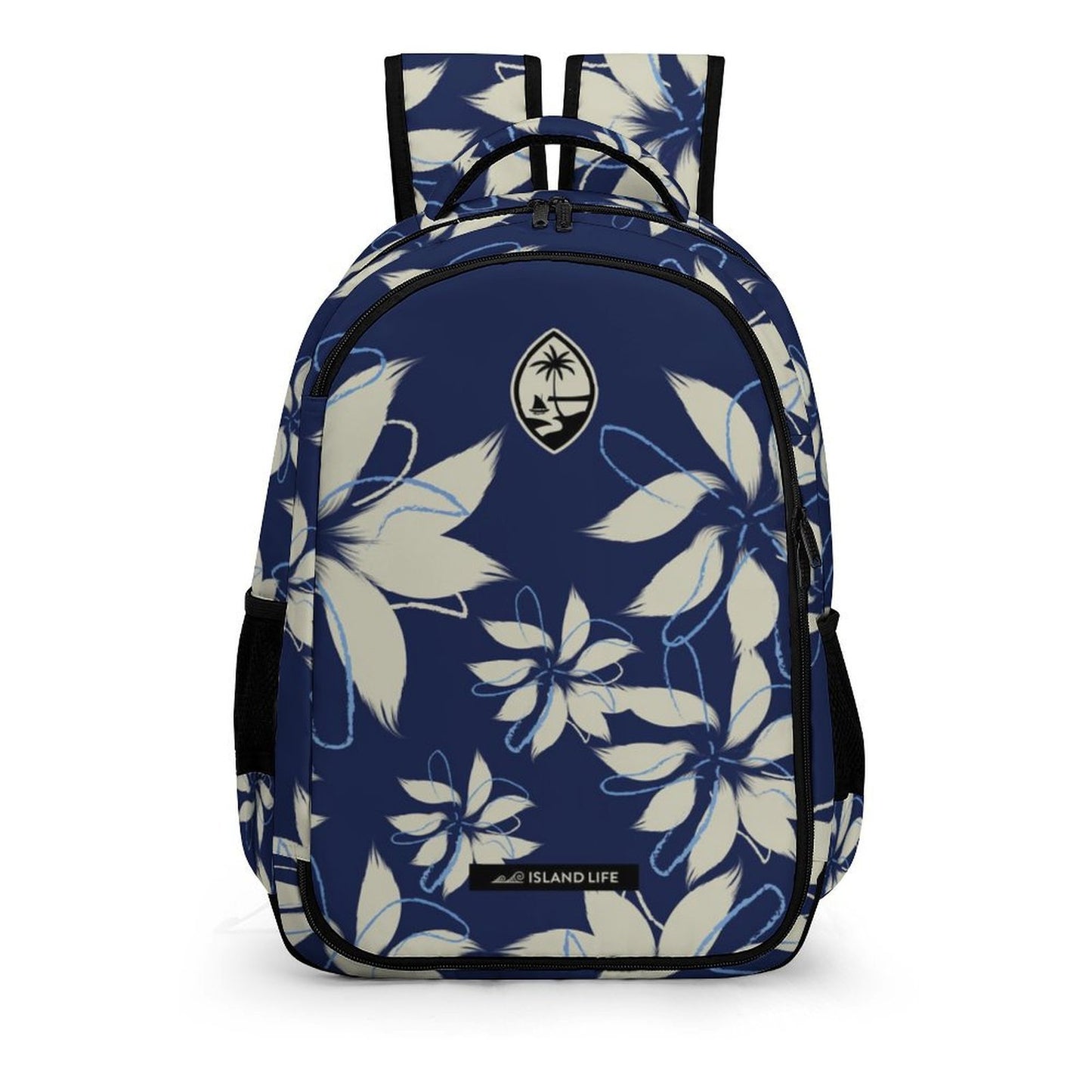 Guam Tropical Deep Blue Organizer Backpack