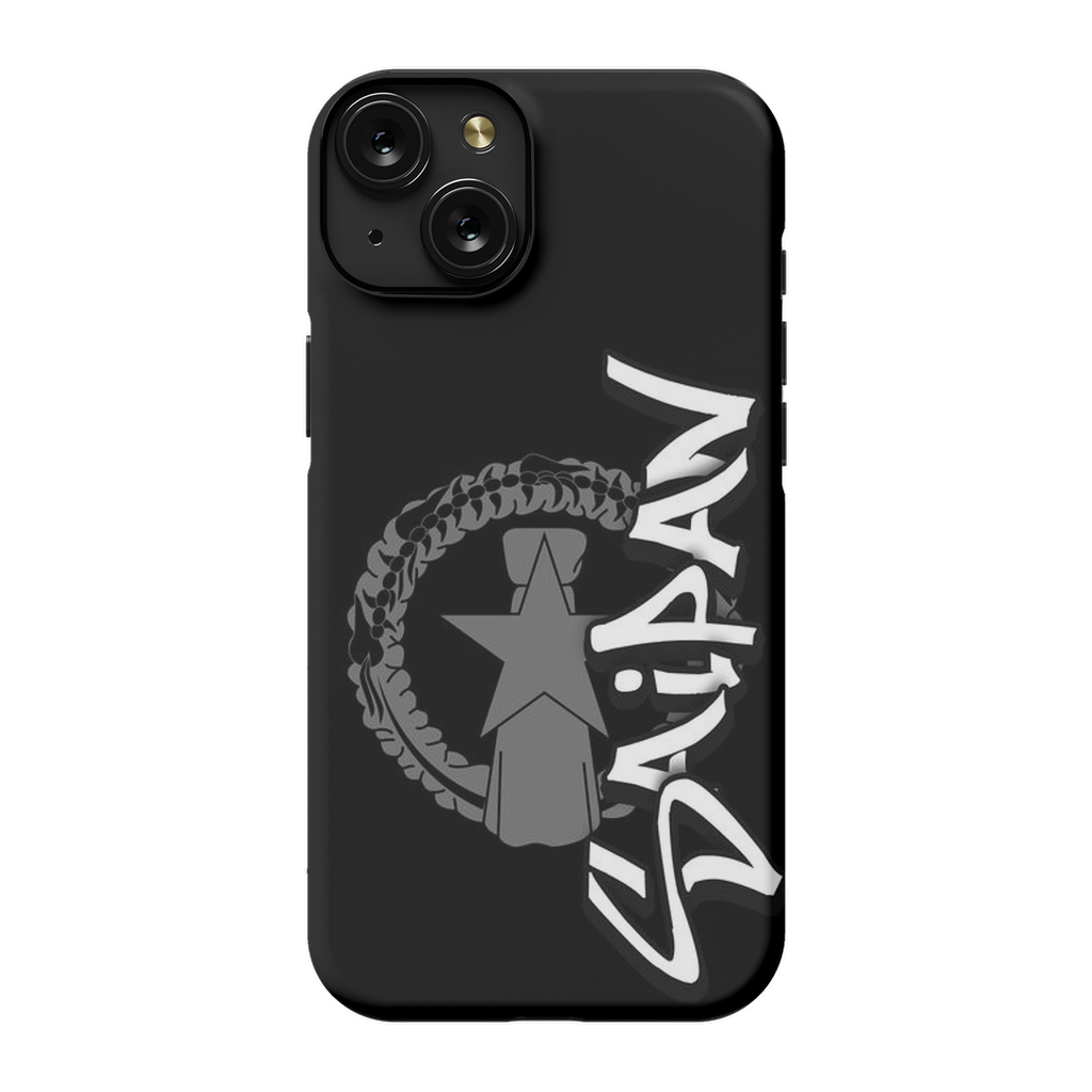 CNMI Seal Saipan Tagged Gray Premium Glossy Tough Phone Case