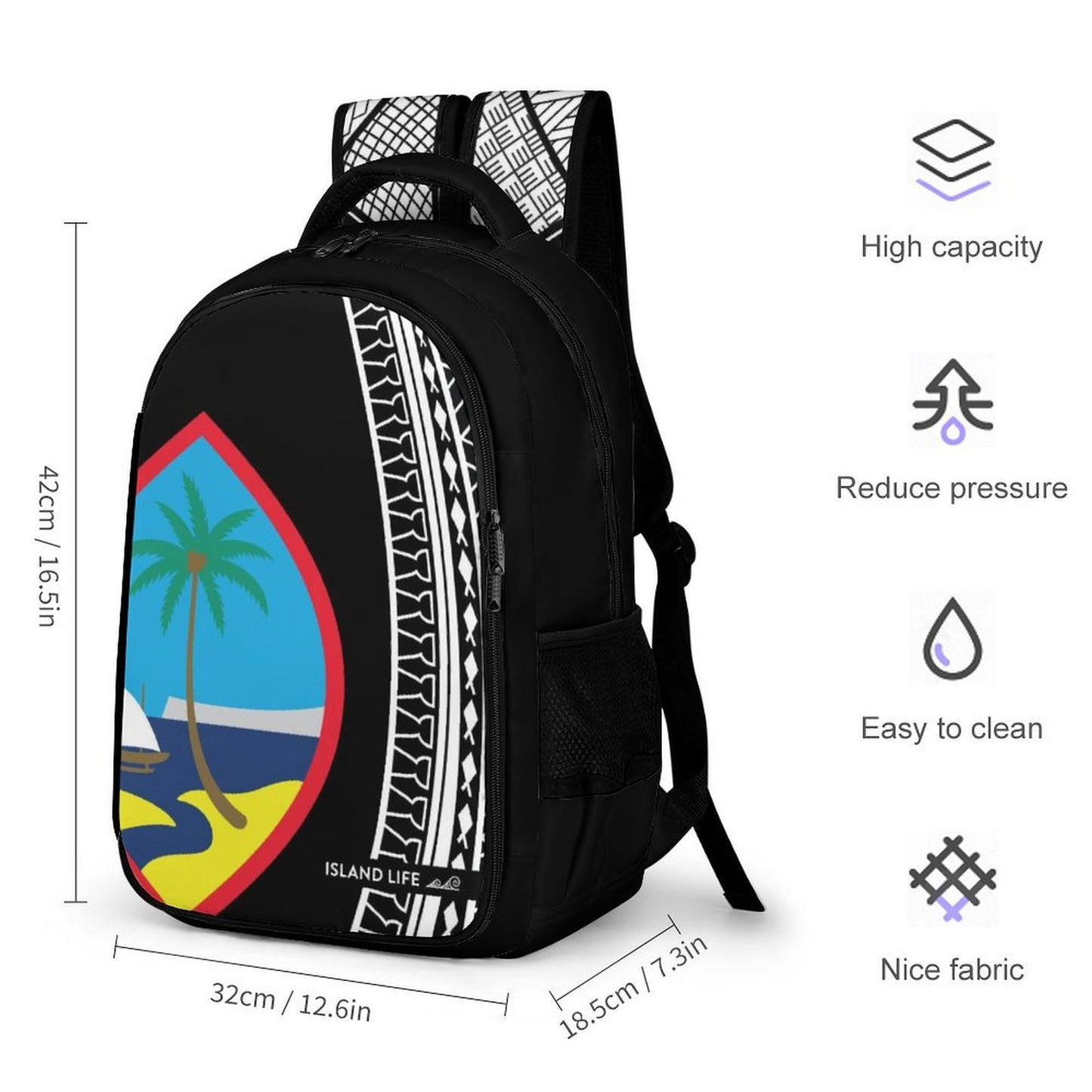 Guam Tribal Organizer Backpack