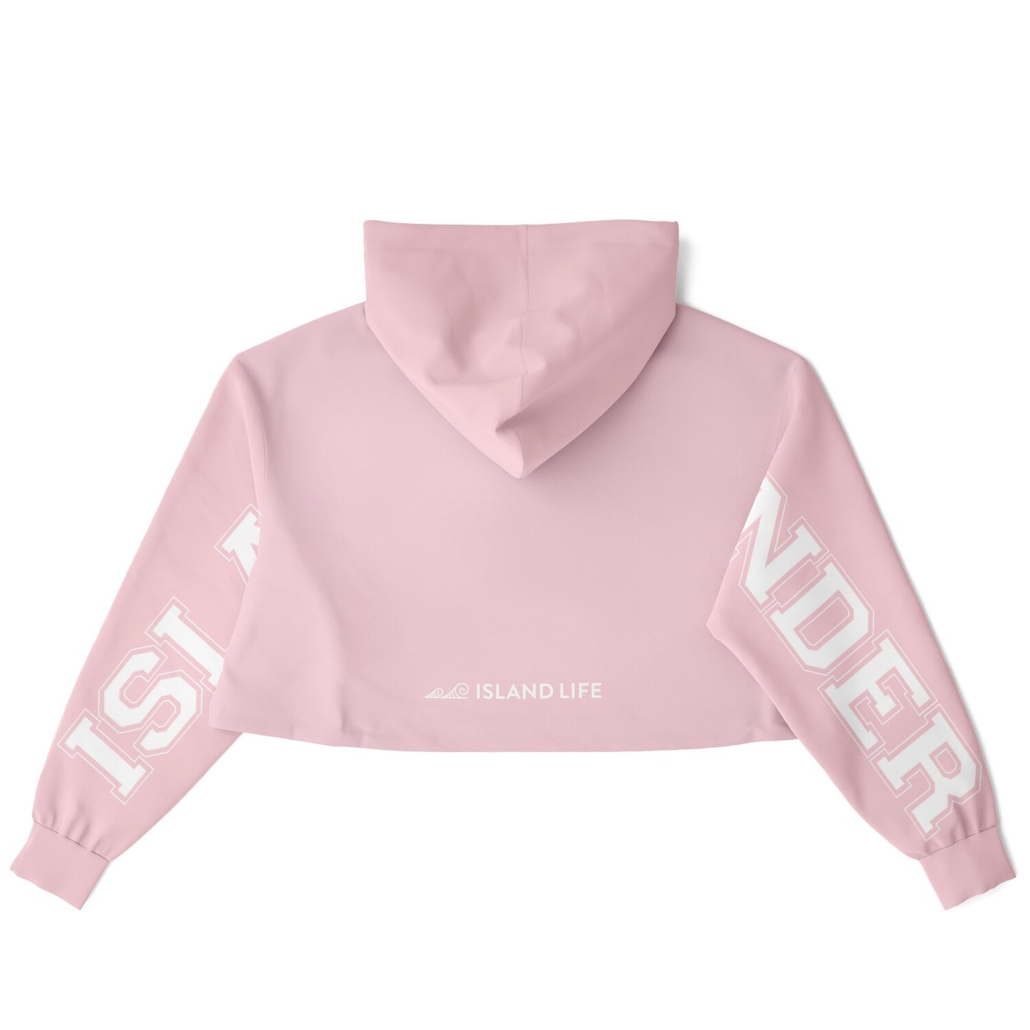 Islander Guam Girl Pink Cropped Hoodie