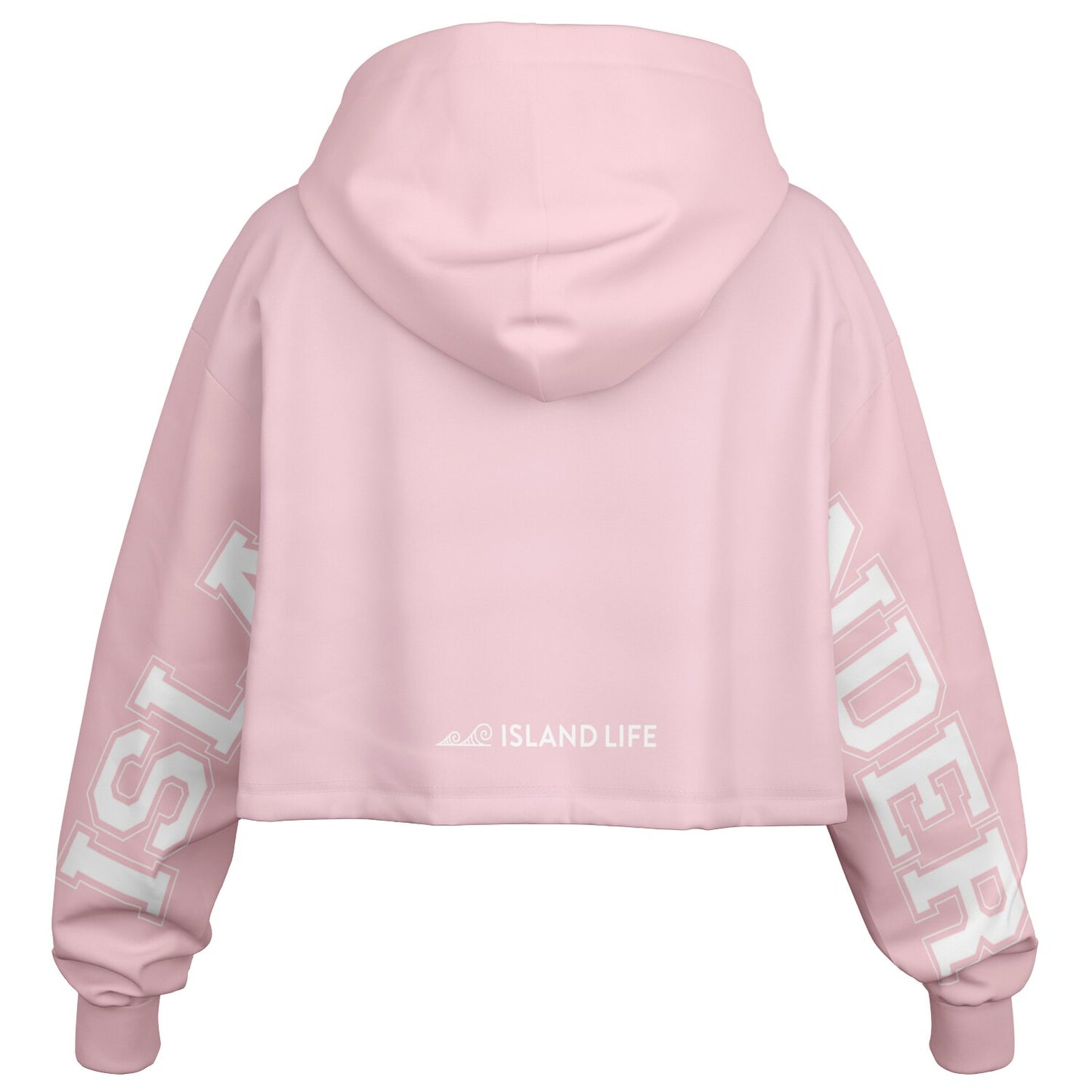 Islander Guam Girl Pink Cropped Hoodie