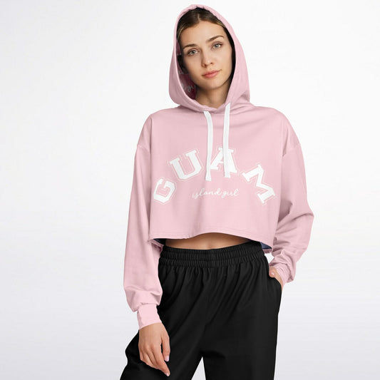 Islander Guam Girl Pink Cropped Hoodie