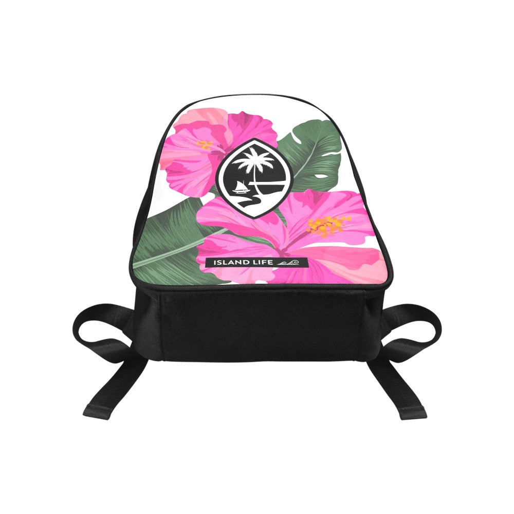 Guam Hibiscus Paradise Pink Preschool Backpack