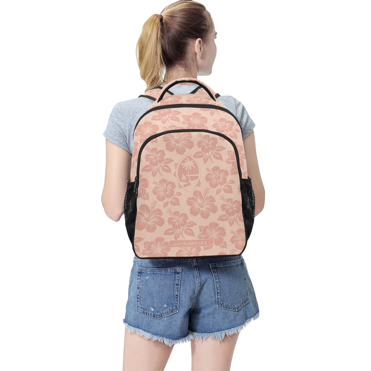 Guam Hibiscus Bloom Sand Multifunctional Backpack