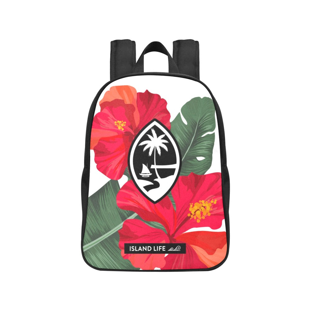 Guam Hibiscus Paradise Red Preschool Backpack