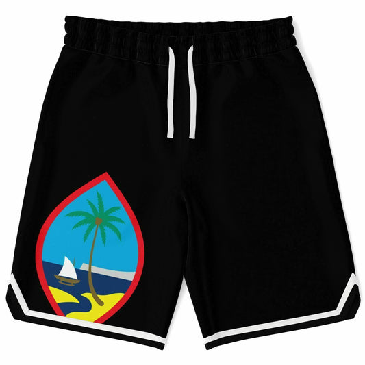 Guam Seal Black Basketball Shorts