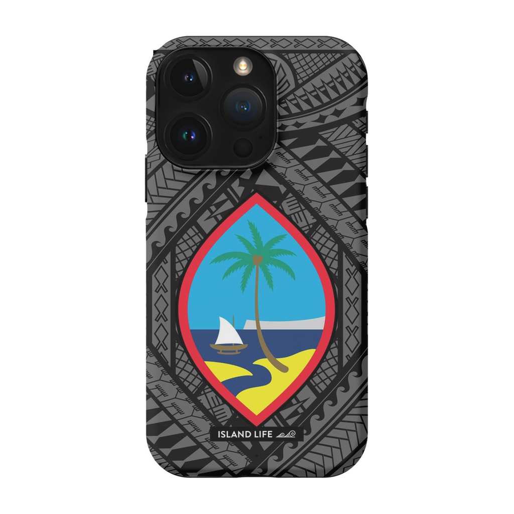 Guahan Tribal Black Premium Glossy Tough Phone Case