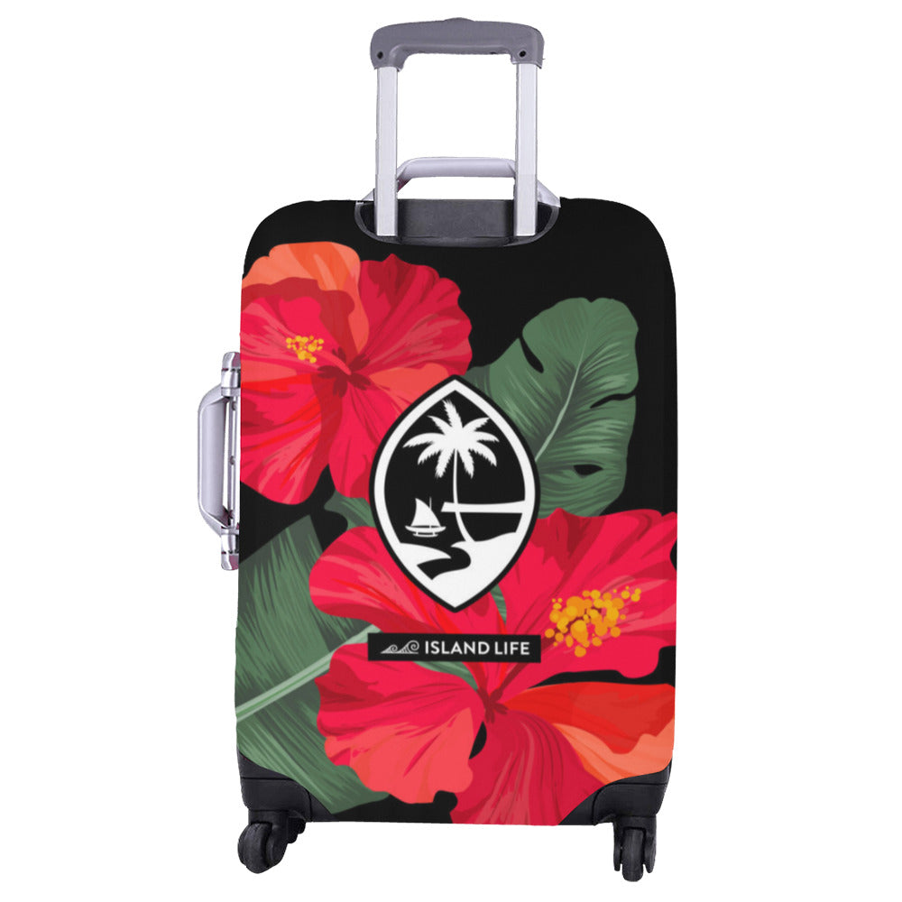 Guam Red Hibiscus Paradise Luggage Cover