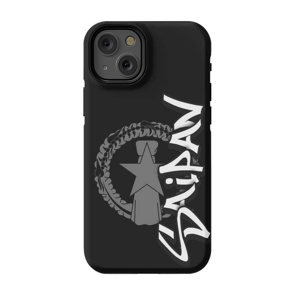 CNMI Seal Saipan Tagged Gray Premium Glossy Tough Phone Case