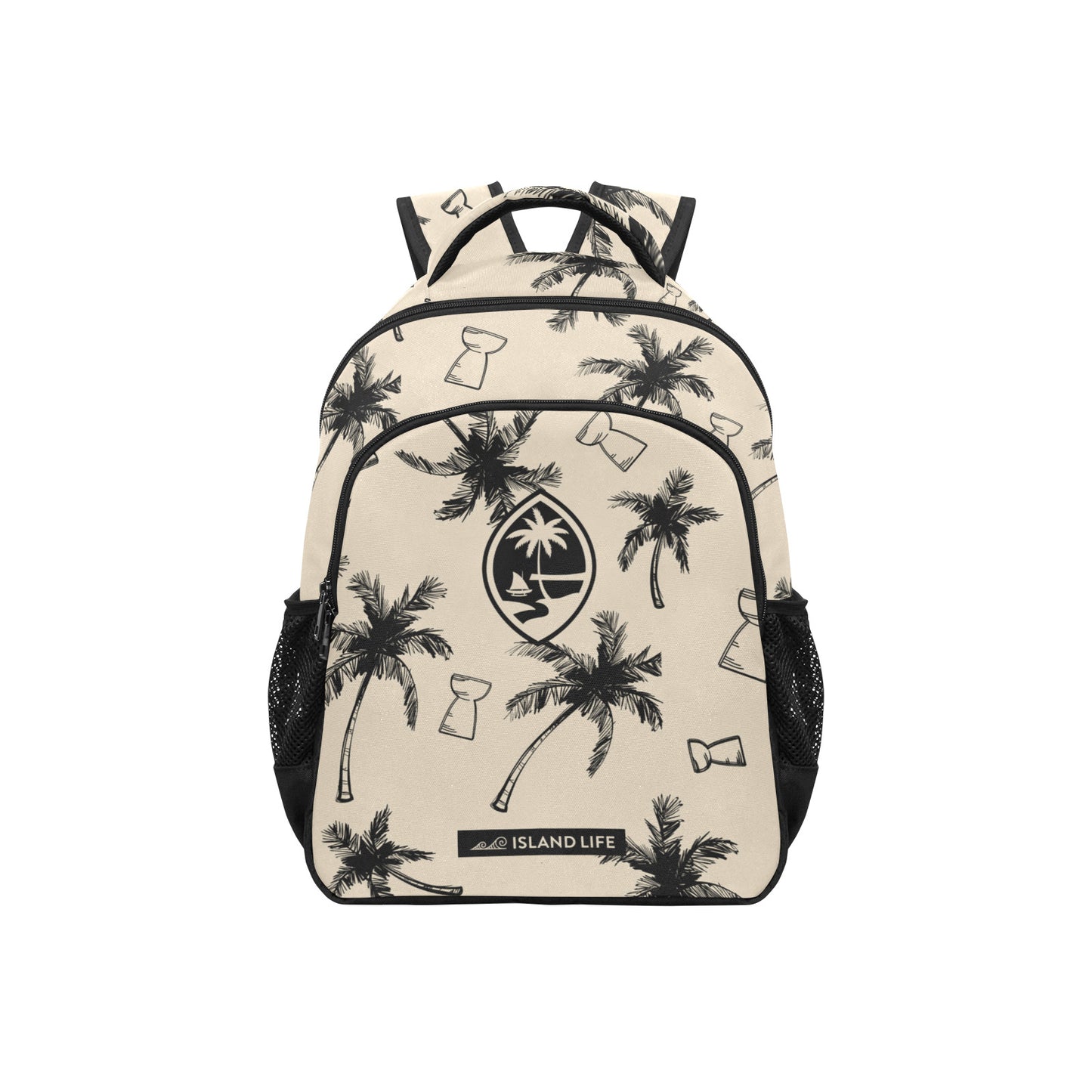 Guam Latte Stone Coconut Trees Khaki Multifunctional Backpack