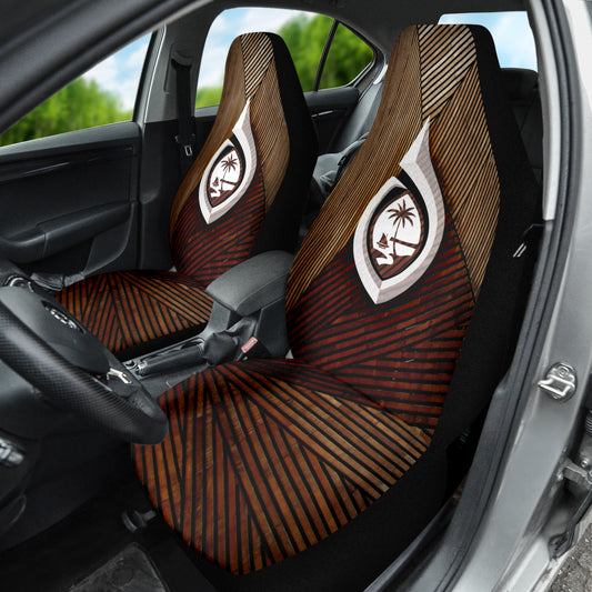 Guam Tribal Hook Car Seat Covers (Set of 2)