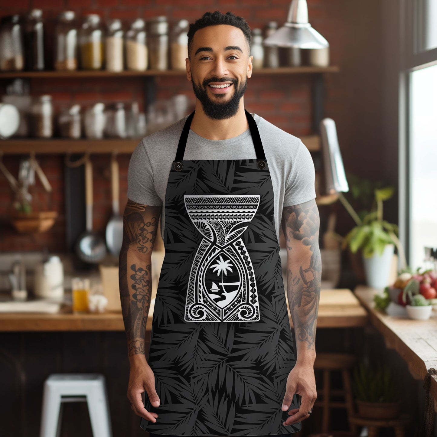 Latte Stone Tribal Guam Apron