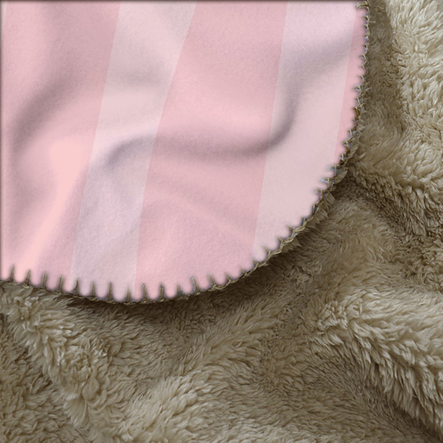 Guam Seal Pink Floral Baby Sherpa Blanket
