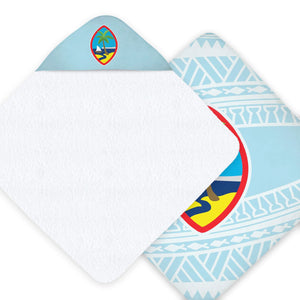 Guam Seal Tribal Hooded Baby Towel