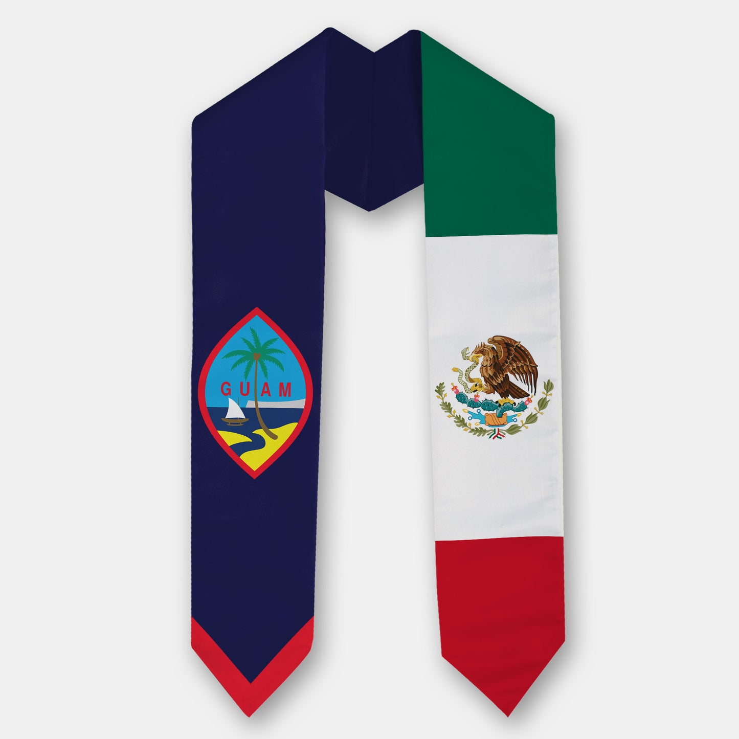 Kids Guam Mexico Graduation Stole Sash