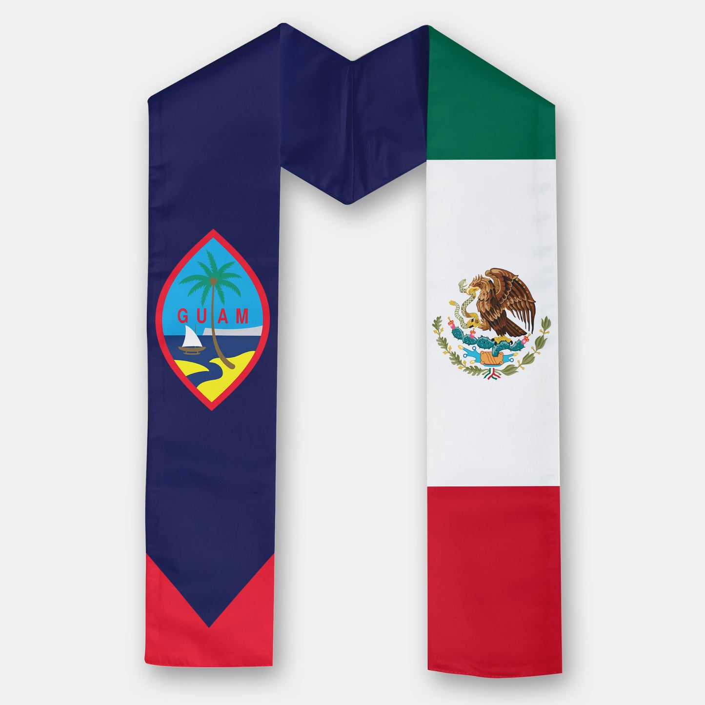Kids Guam Mexico Graduation Stole Sash