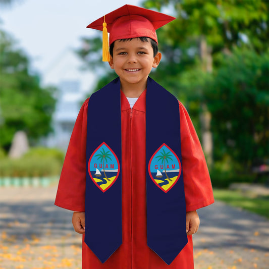 Kids Guam Seal Graduation Stole Sash