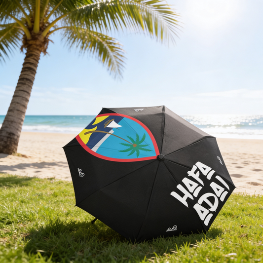 Hafa Adai Guam Anti-UV Auto Foldable Umbrella