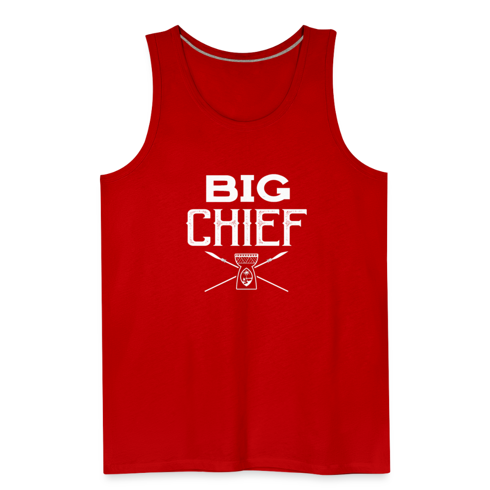 Big Chief Chamorro Guam Men’s Premium Tank - red