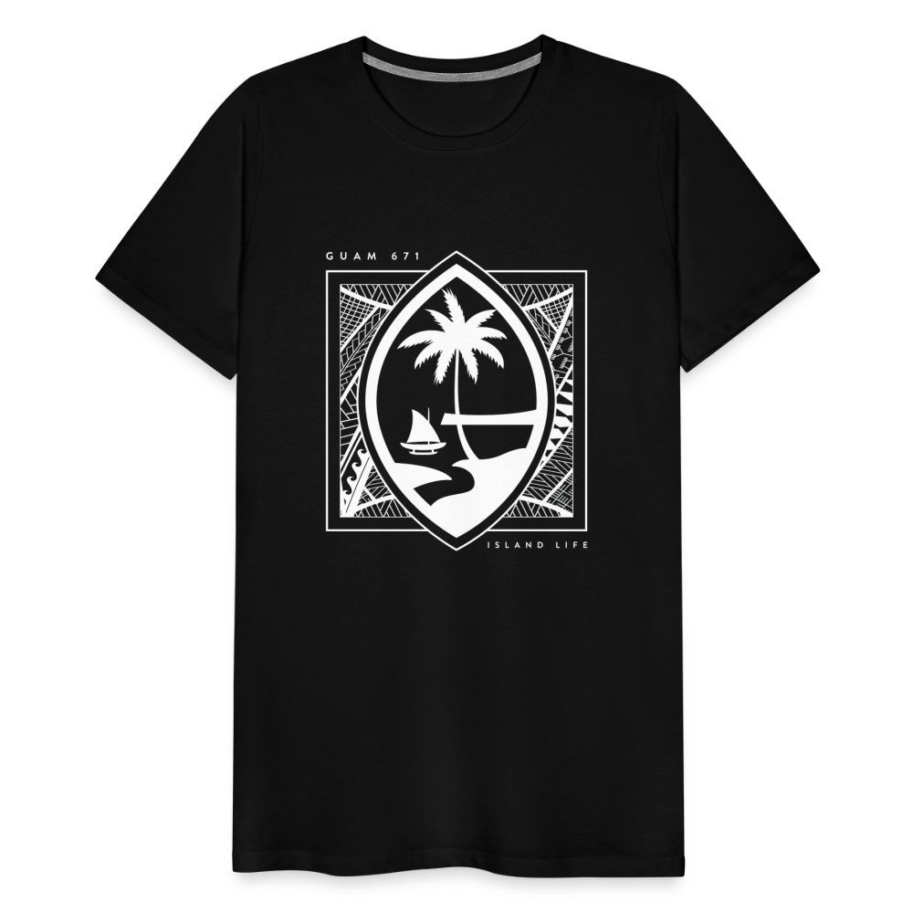 Guahan Tribal Seal Men's Premium T-Shirt - black