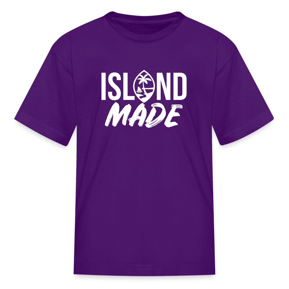 Island Made Guam Seal Kids' T-Shirt - purple