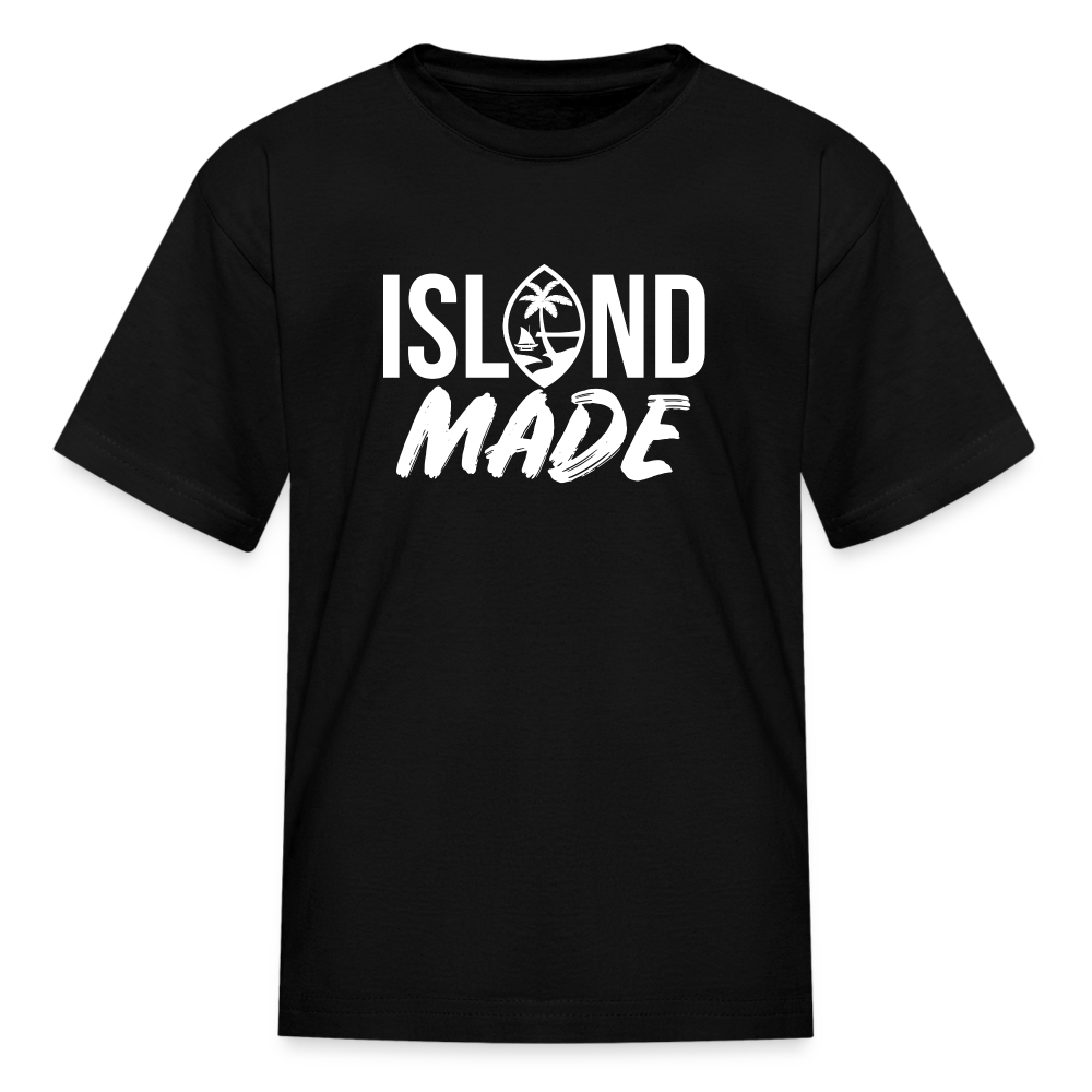 Island Made Guam Seal Kids' T-Shirt - black