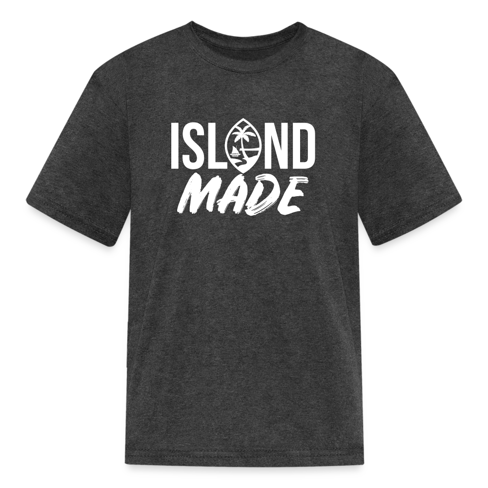Island Made Guam Seal Kids' T-Shirt - heather black