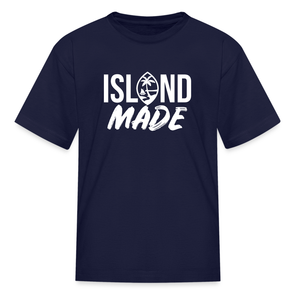 Island Made Guam Seal Kids' T-Shirt - navy
