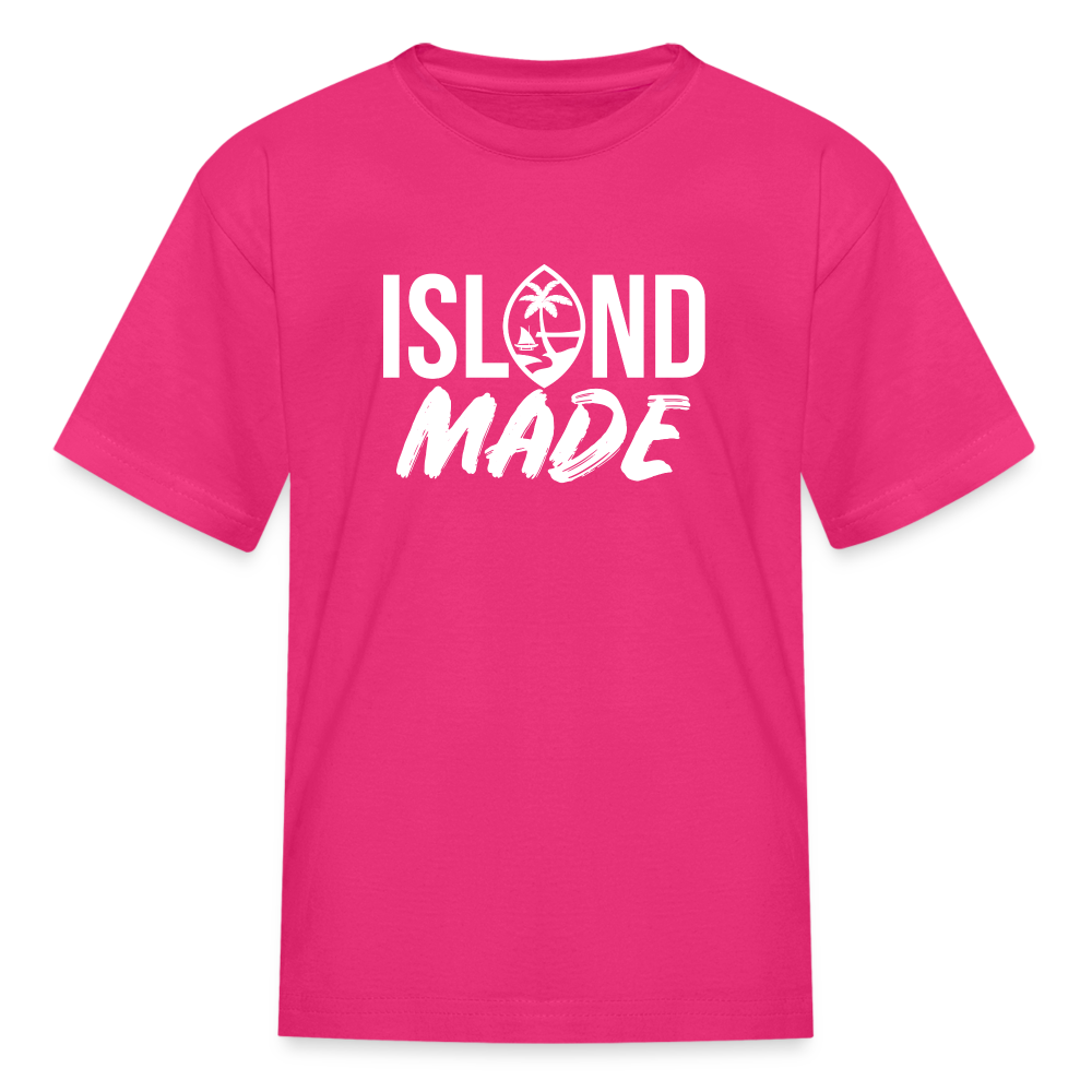 Island Made Guam Seal Kids' T-Shirt - fuchsia