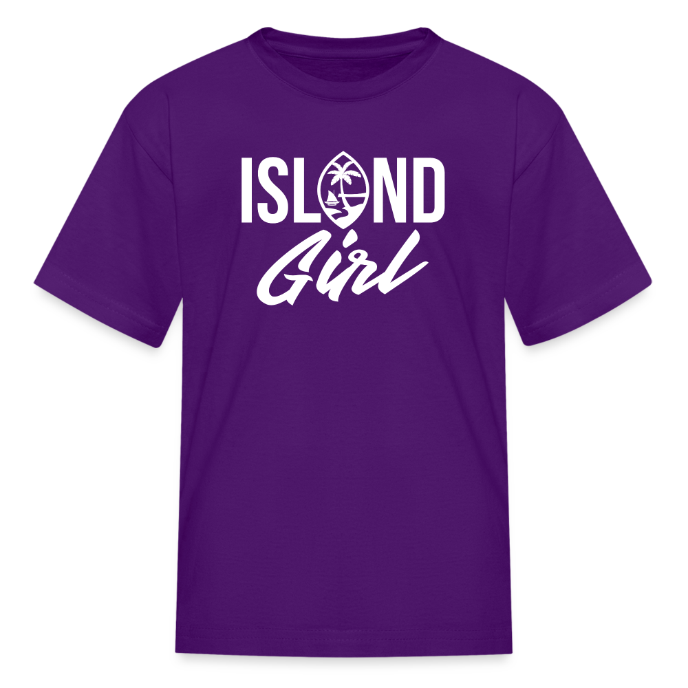 Island Girl Guam Seal Youth Kids' T-Shirt - purple