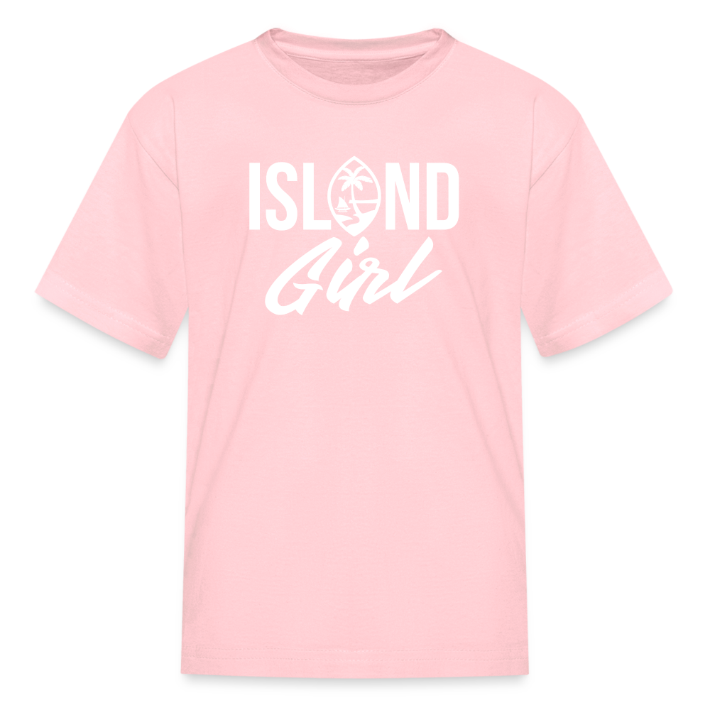 Island Girl Guam Seal Youth Kids' T-Shirt - pink