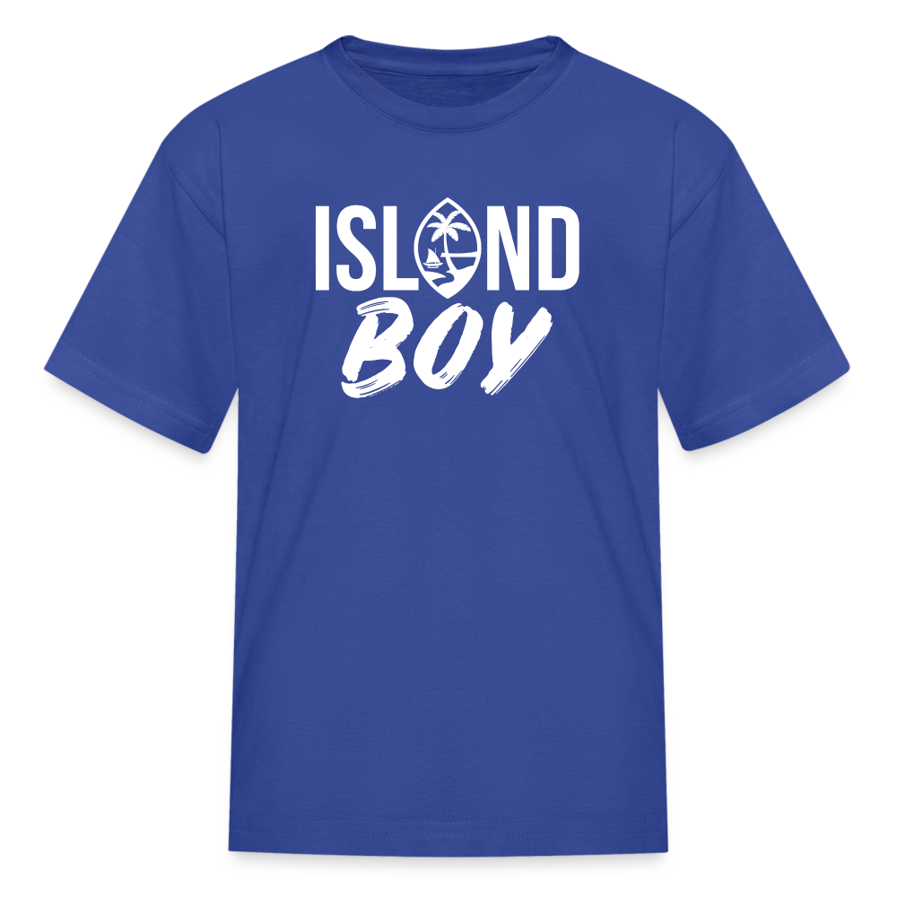 Island Boy Guam Seal Youth Kids' T-Shirt - royal blue