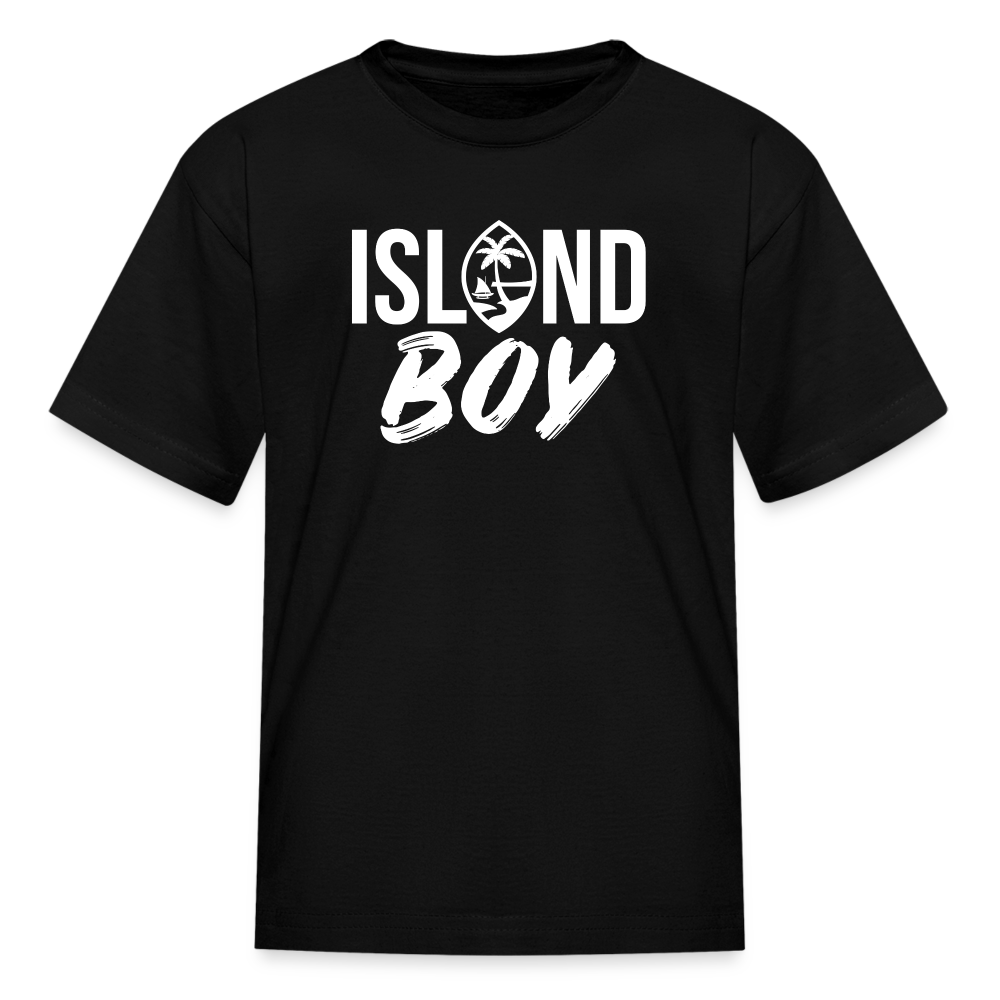 Island Boy Guam Seal Youth Kids' T-Shirt - black