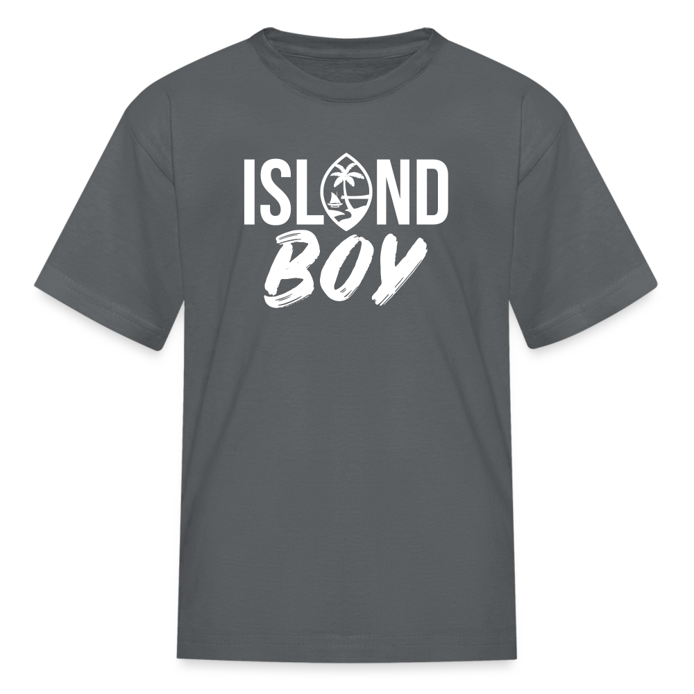 Island Boy Guam Seal Youth Kids' T-Shirt - charcoal