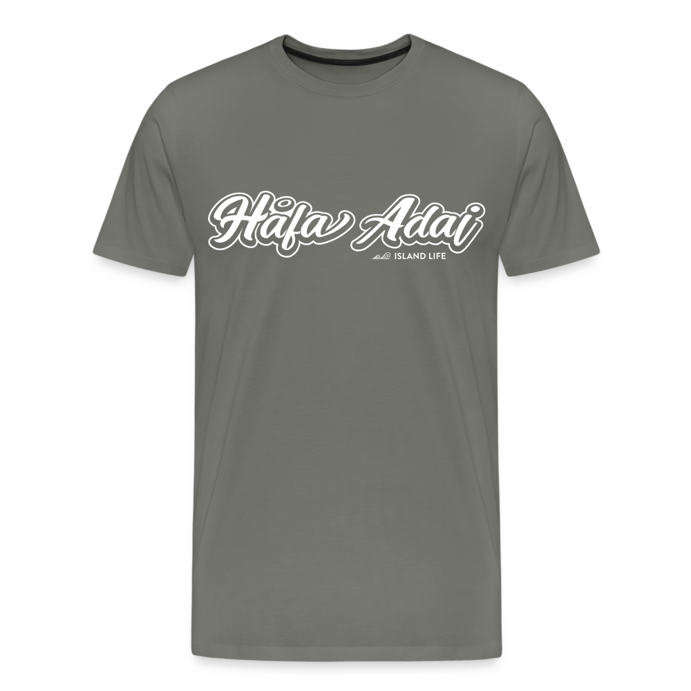 Hafa Adai Men's Premium T-Shirt - asphalt gray
