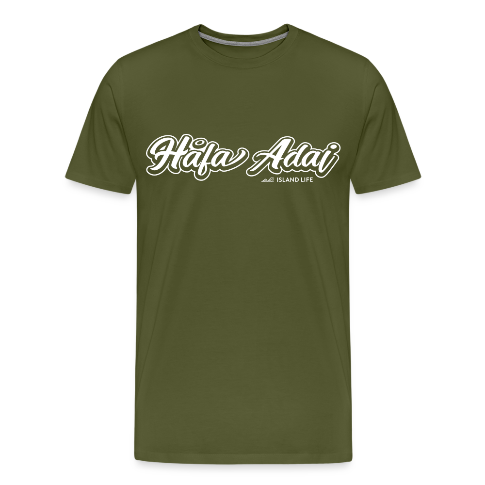 Hafa Adai Men's Premium T-Shirt - olive green