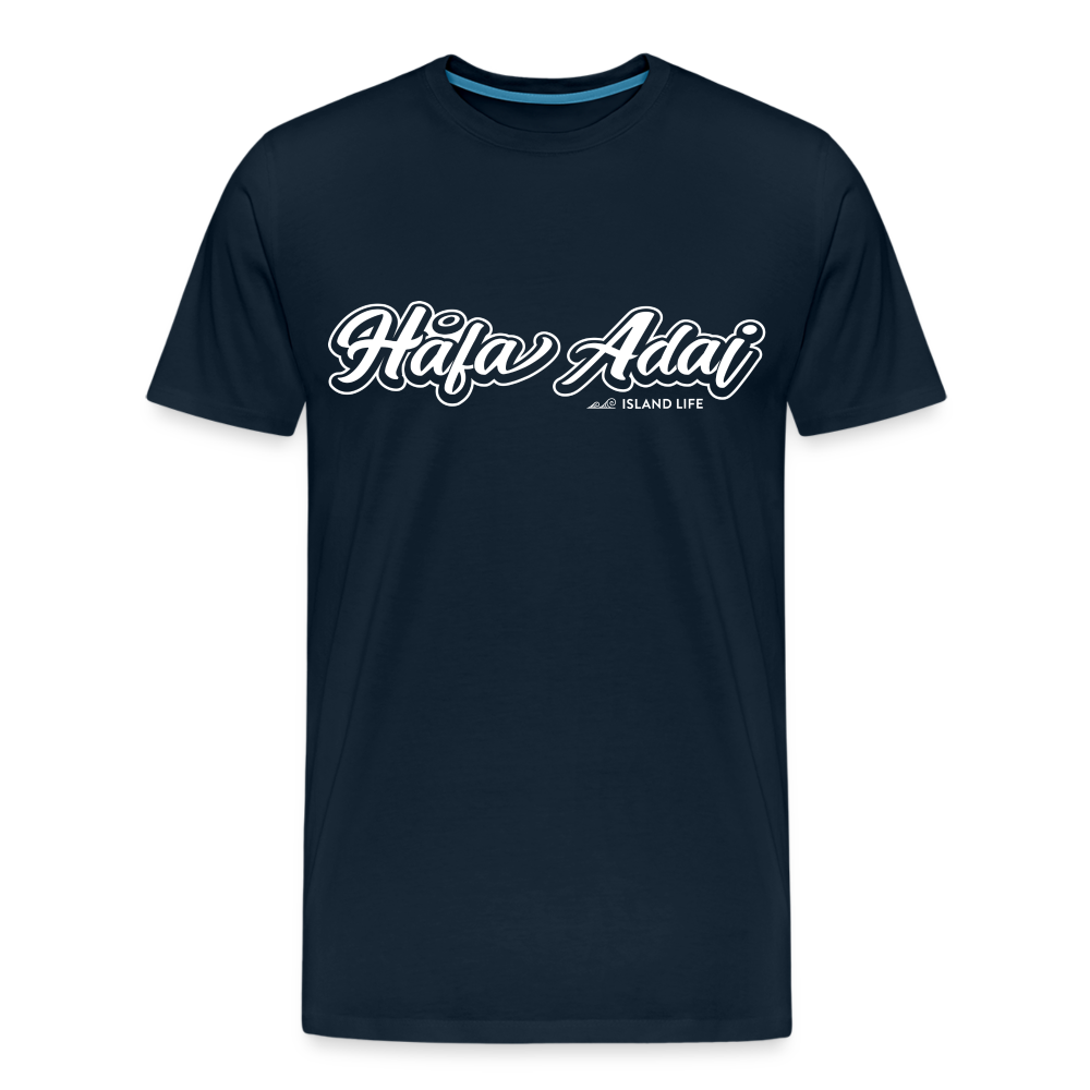 Hafa Adai Men's Premium T-Shirt - deep navy