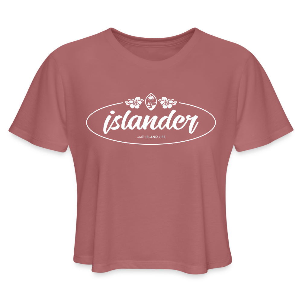 Islander Guam White Women's Cropped T-Shirt – Island Life