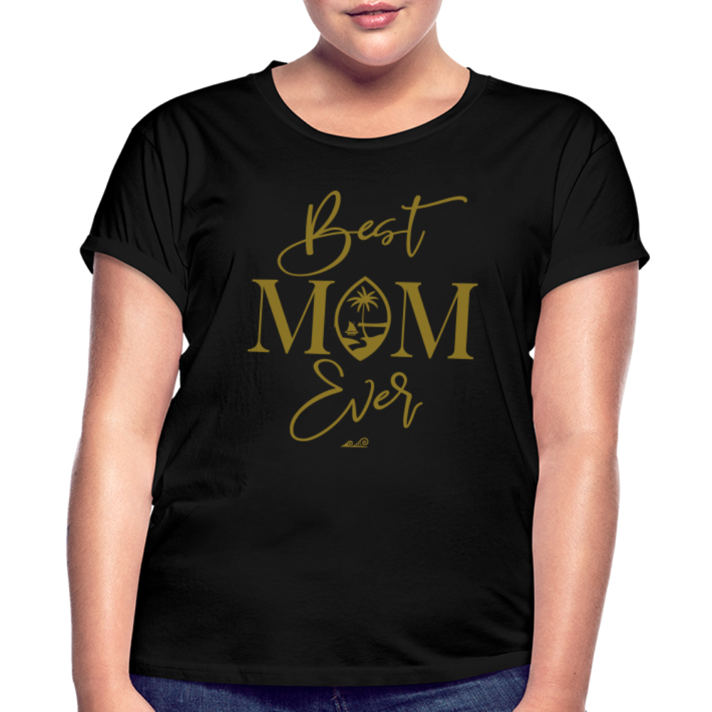 Best Mom Ever Script Women's Relaxed Fit T-Shirt - black