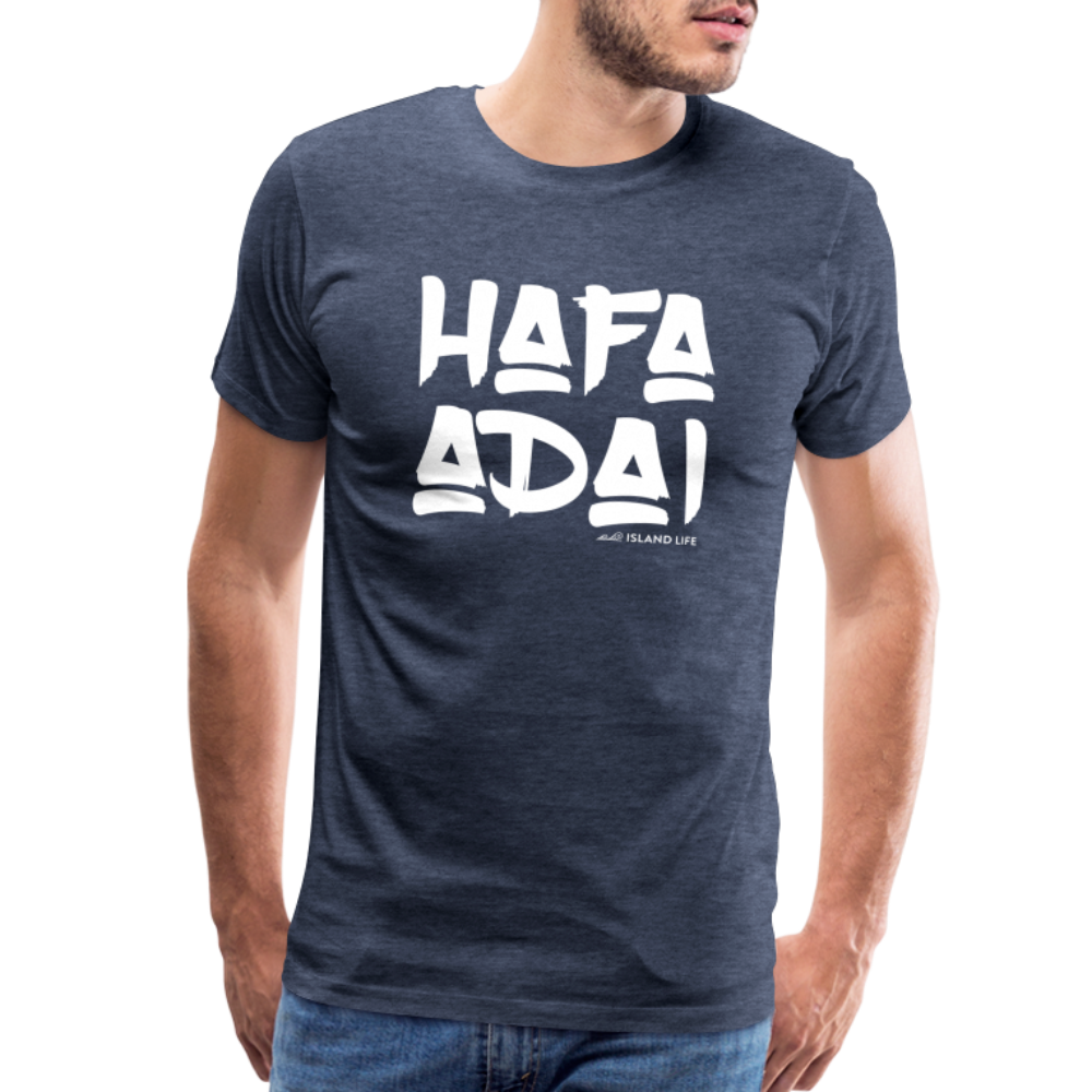 Hafa Adai Guam CNMI Men's Premium T-Shirt - heather blue