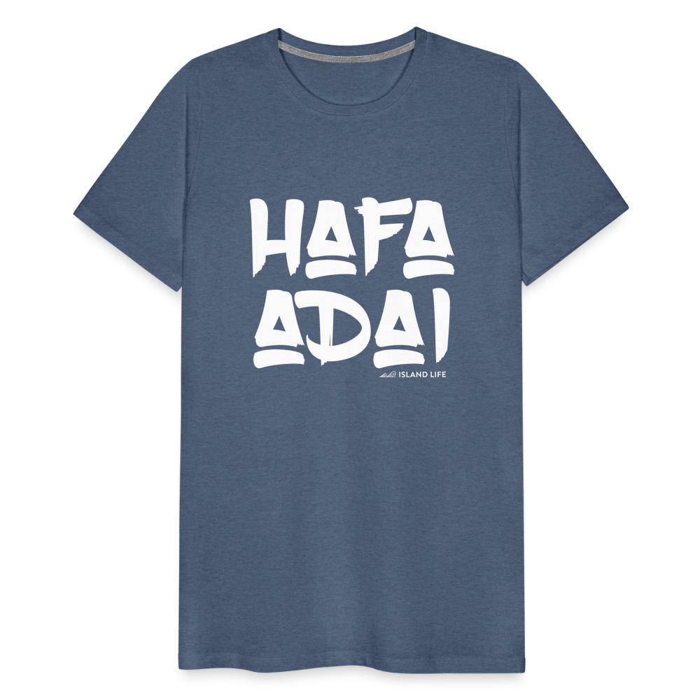 Hafa Adai Guam CNMI Men's Premium T-Shirt - heather blue