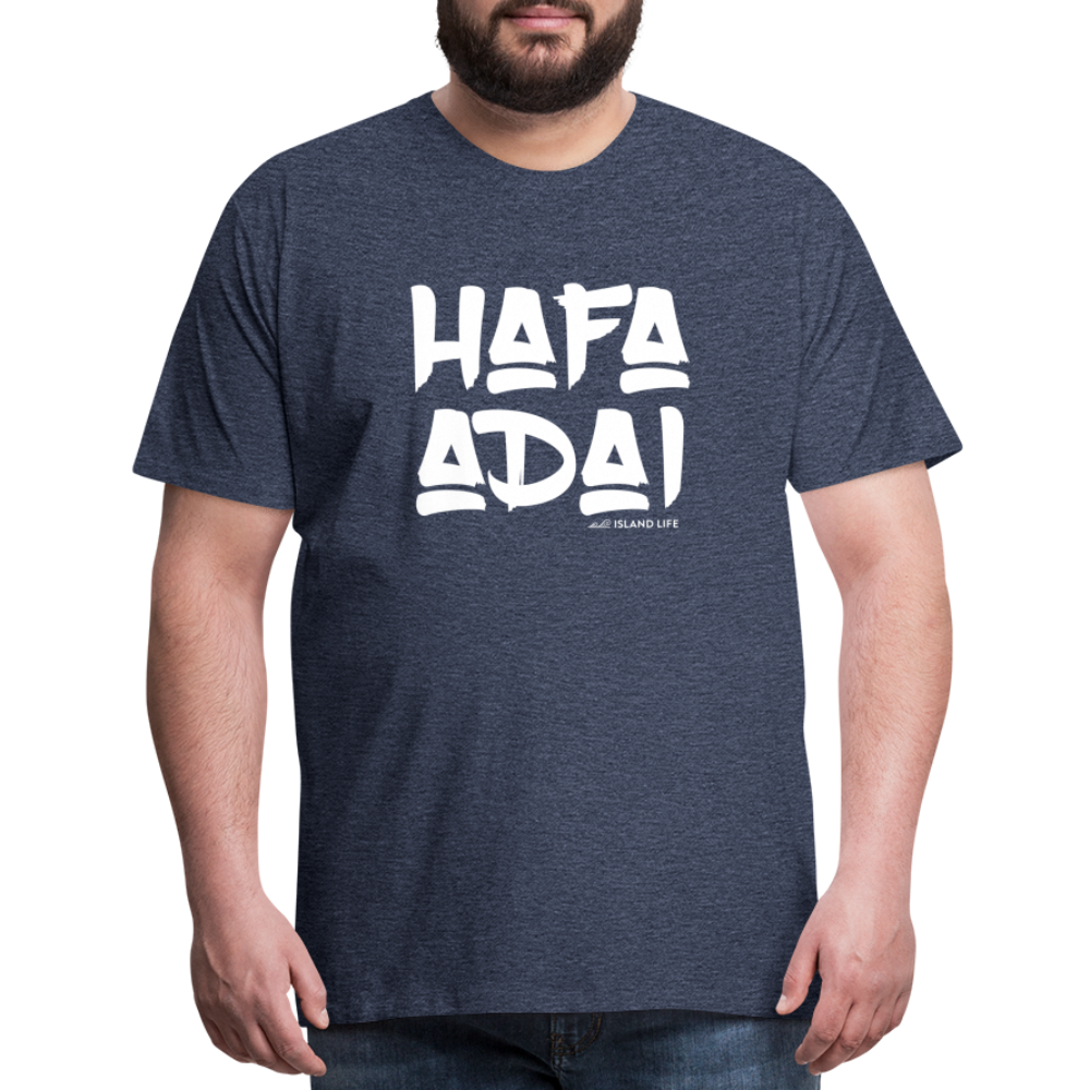 Hafa Adai Guam CNMI Men's Premium T-Shirt - heather blue