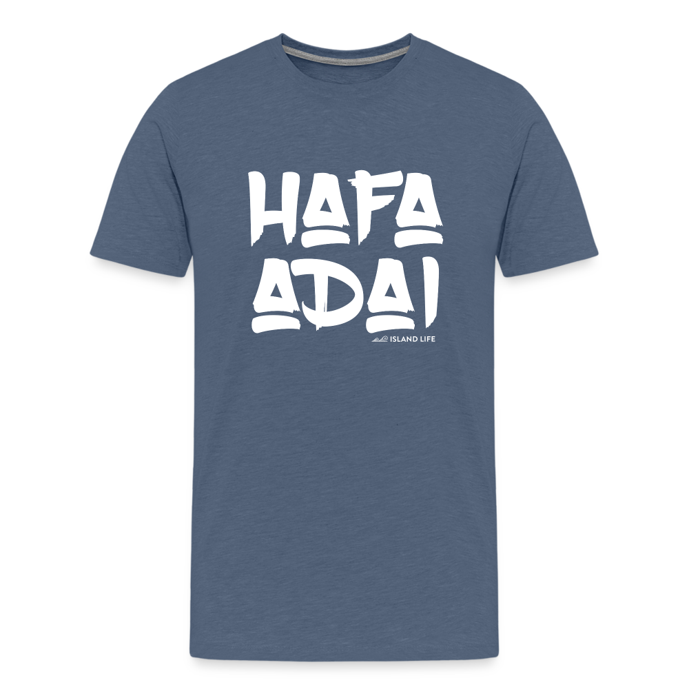 Hafa Adai Guam CNMI Men's Premium T-Shirt - heather blue