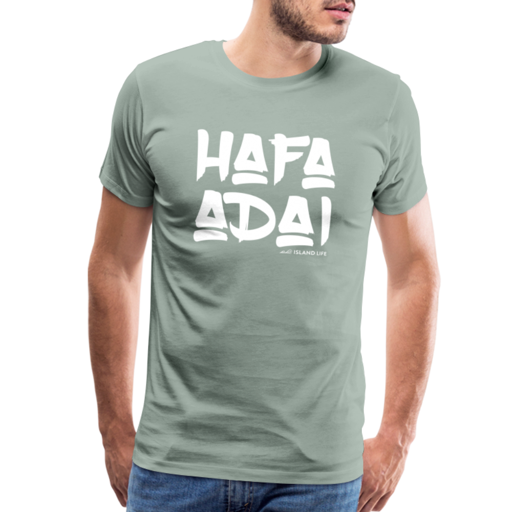 Hafa Adai Guam CNMI Men's Premium T-Shirt - steel green