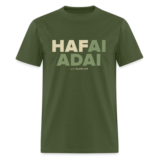 Hafai Adai Guam CNMI Military Green Unisex Classic T-Shirt - military green