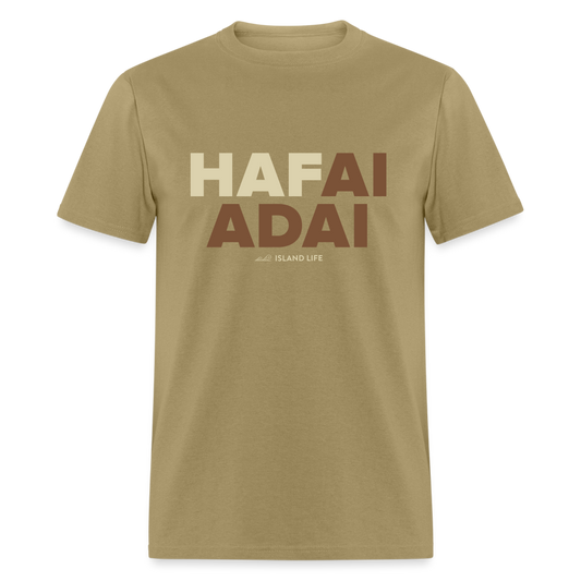 Hafai Adai Guam CNMI Khaki Unisex Classic T-Shirt - khaki