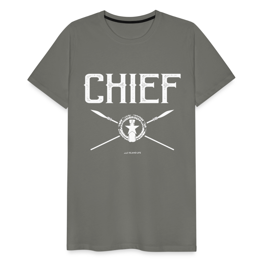 Chief Chamorro CNMI Saipan Men's Premium T-Shirt - asphalt gray