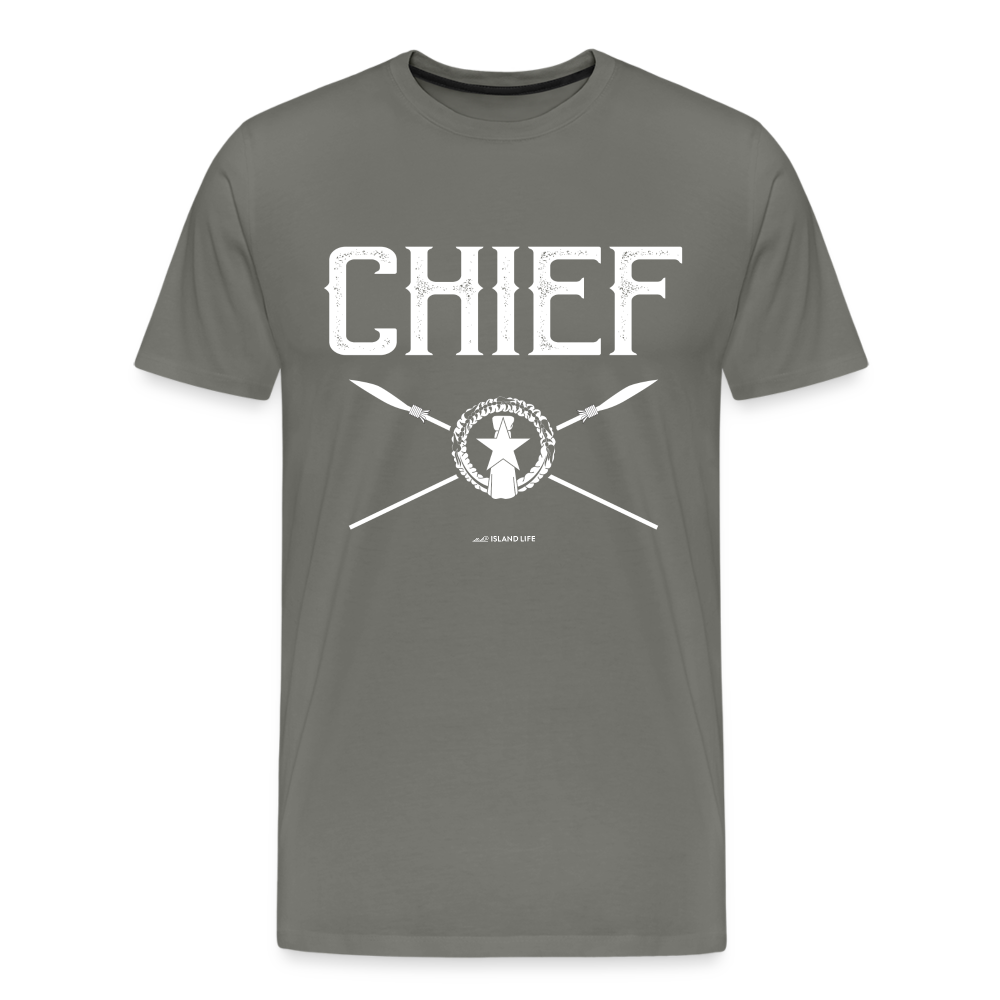 Chief Chamorro CNMI Saipan Men's Premium T-Shirt - asphalt gray